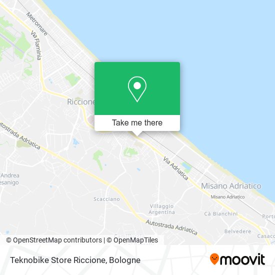 Teknobike Store Riccione map