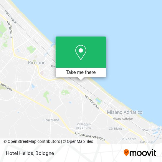 Hotel Helios map
