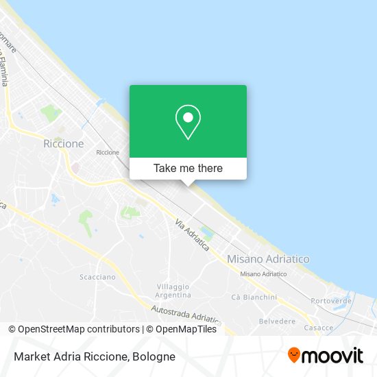 Market Adria Riccione map