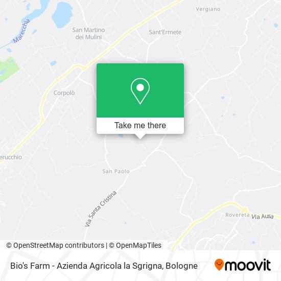 Bio's Farm - Azienda Agricola la Sgrigna map
