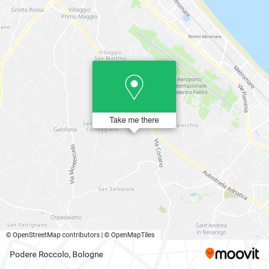 Podere Roccolo map