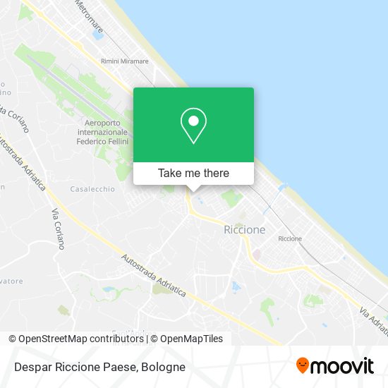 Despar Riccione Paese map