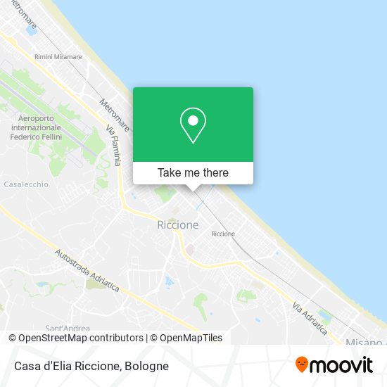 Casa d'Elia Riccione map