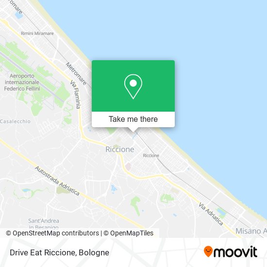 Drive Eat Riccione map