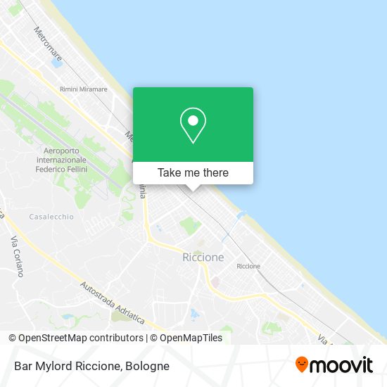 Bar Mylord Riccione map