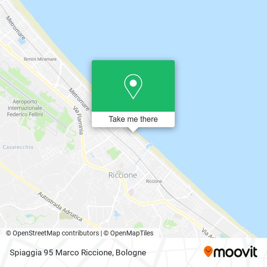 Spiaggia 95 Marco Riccione map
