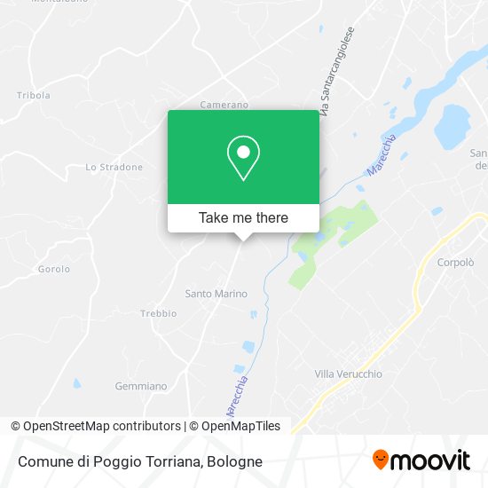 Comune di Poggio Torriana map