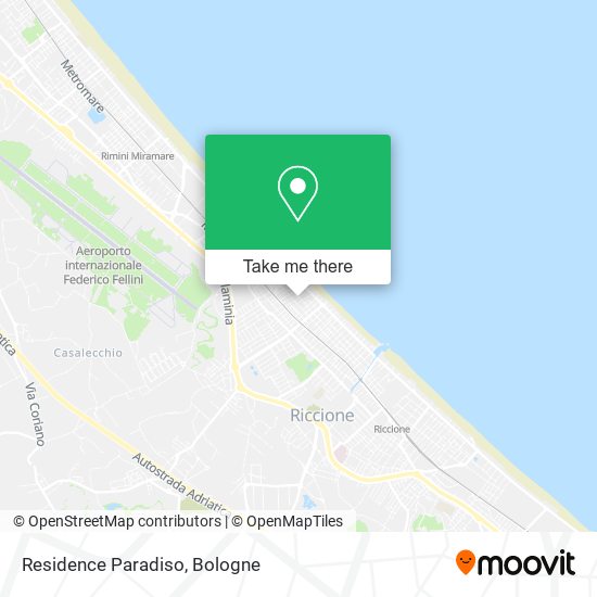 Residence Paradiso map
