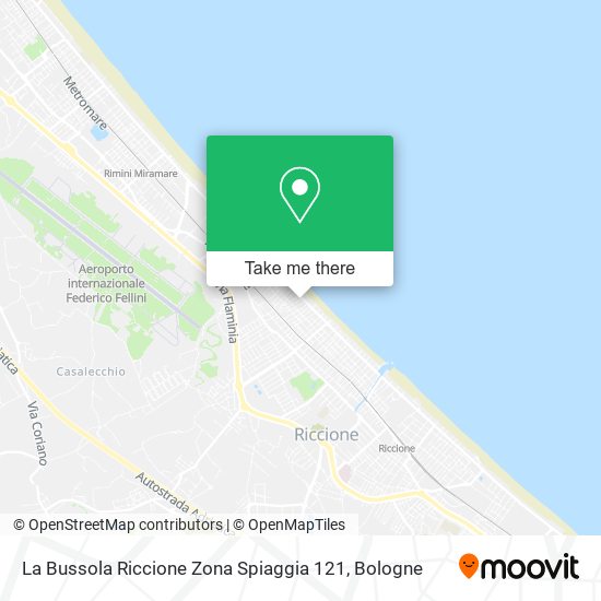 La Bussola Riccione Zona Spiaggia 121 map