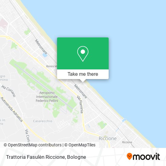 Trattoria Fasulèn Riccione map