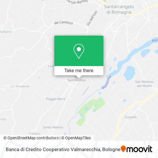 Banca di Credito Cooperativo Valmarecchia map