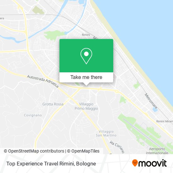 Top Experience Travel Rimini map