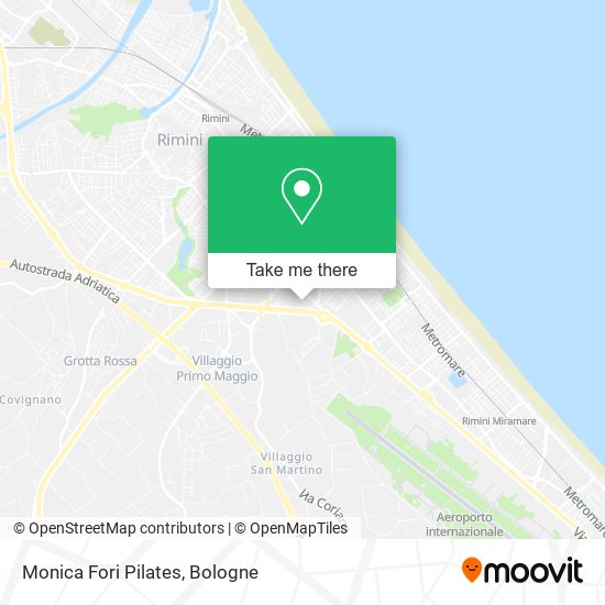 Monica Fori Pilates map