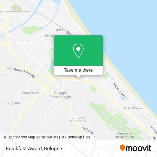 Breakfast Award map