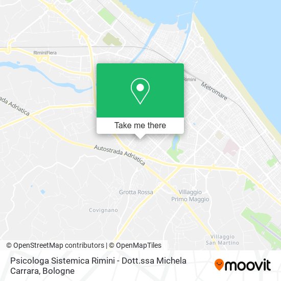 Psicologa Sistemica Rimini - Dott.ssa Michela Carrara map