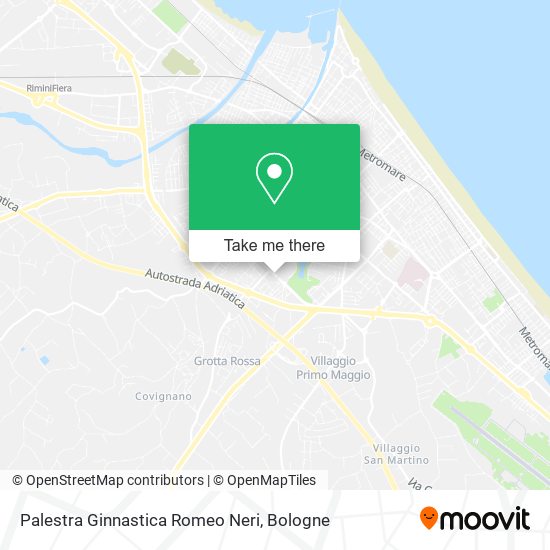 Palestra Ginnastica Romeo Neri map