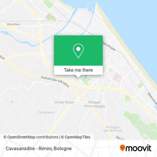 Cavasansdire - Rimini map