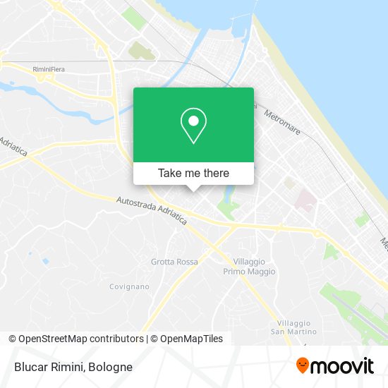 Blucar Rimini map