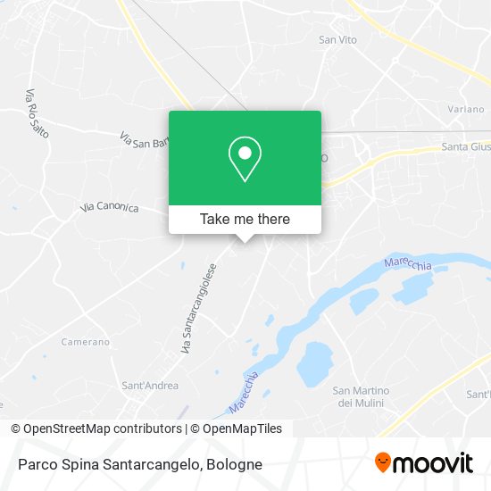 Parco Spina Santarcangelo map
