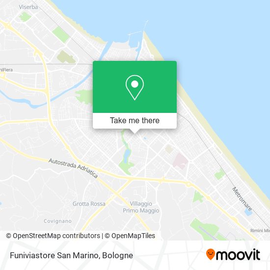 Funiviastore San Marino map