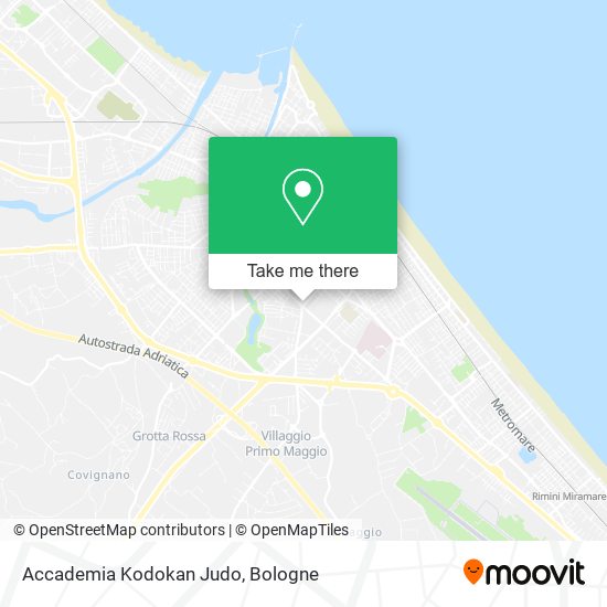 Accademia Kodokan Judo map