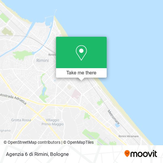 Agenzia 6 di Rimini map