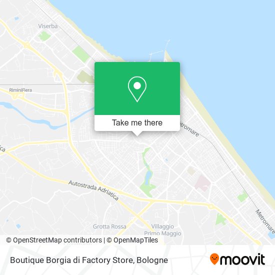 Boutique Borgia di Factory Store map