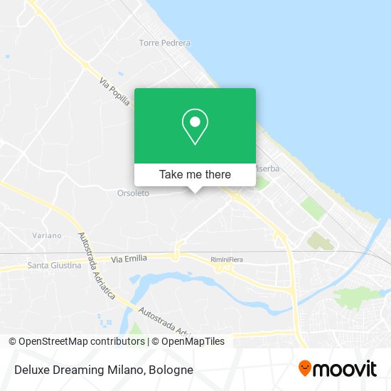 Deluxe Dreaming Milano map