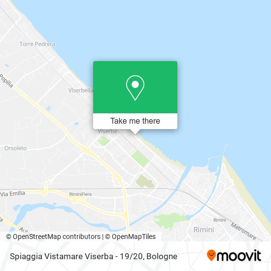 Spiaggia Vistamare Viserba - 19 / 20 map