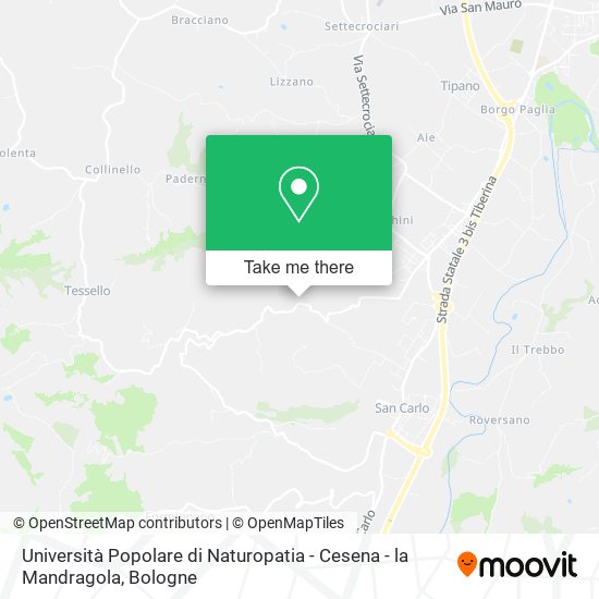 Università Popolare di Naturopatia - Cesena - la Mandragola map