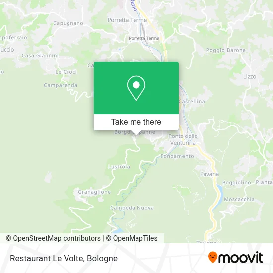 Restaurant Le Volte map