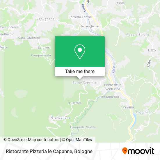 Ristorante Pizzeria le Capanne map