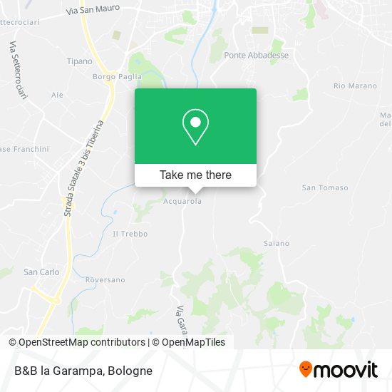 B&B la Garampa map