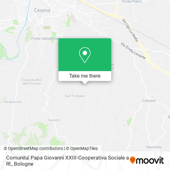 Comunita' Papa Giovanni XXIII-Cooperativa Sociale a Rl. map