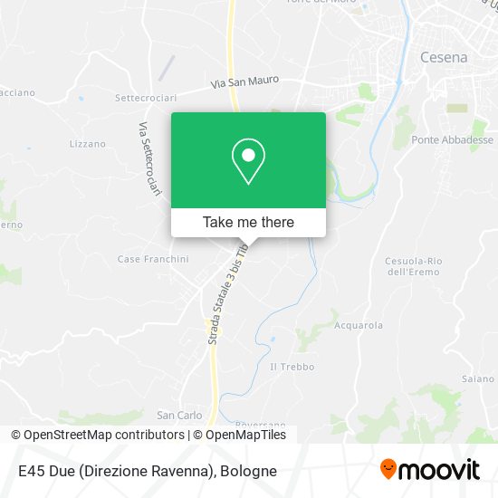 E45 Due (Direzione Ravenna) map