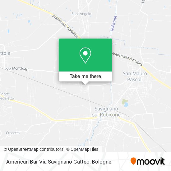 American Bar Via Savignano Gatteo map