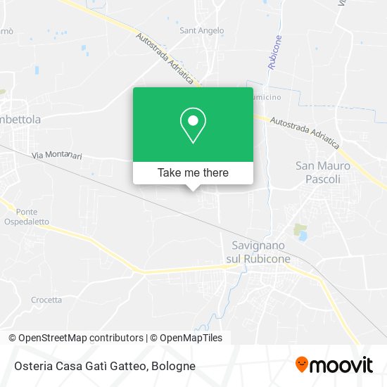 Osteria Casa Gatì Gatteo map