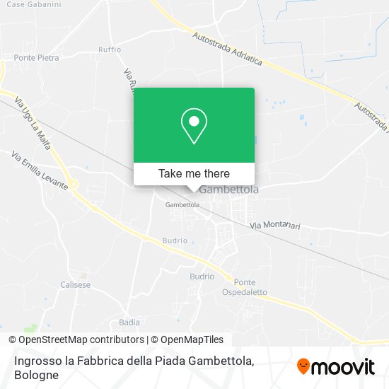 Ingrosso la Fabbrica della Piada Gambettola map