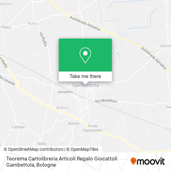 Teorema Cartolibreria Articoli Regalo Giocattoli Gambettola map