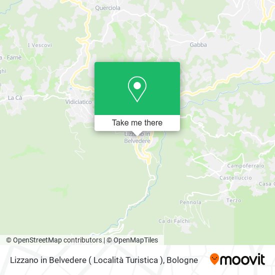 Lizzano in Belvedere ( Località Turistica ) map