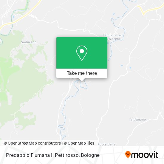 Predappio Fiumana Il Pettirosso map