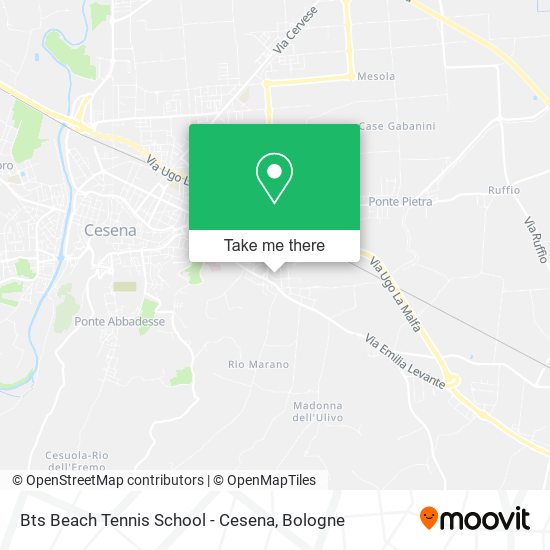 Bts Beach Tennis School - Cesena map