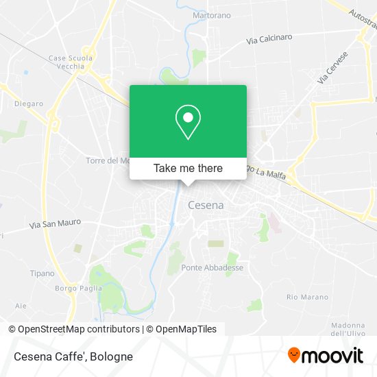 Cesena Caffe' map