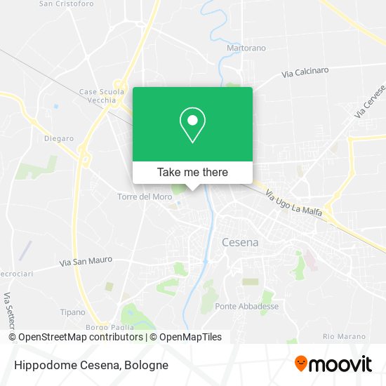 Hippodome Cesena map