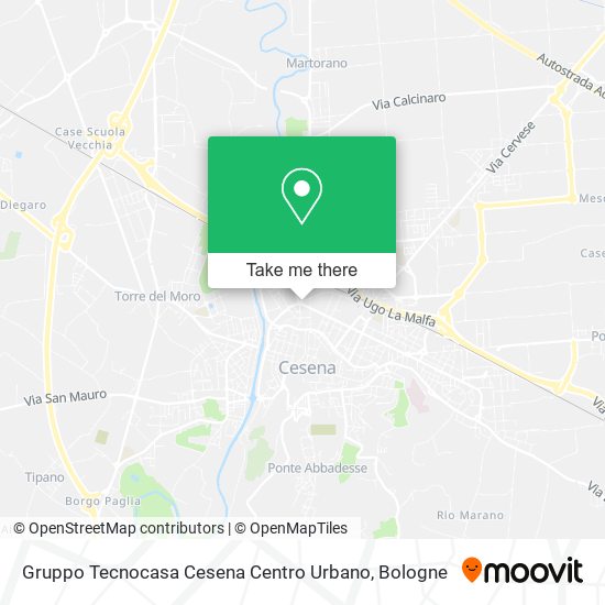 Gruppo Tecnocasa Cesena Centro Urbano map
