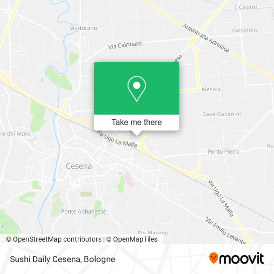 Sushi Daily Cesena map