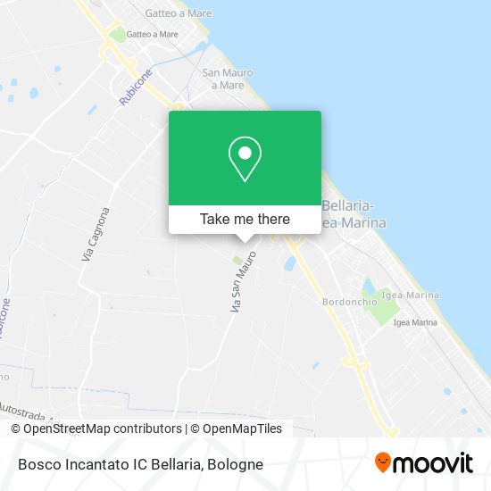 Bosco Incantato IC Bellaria map