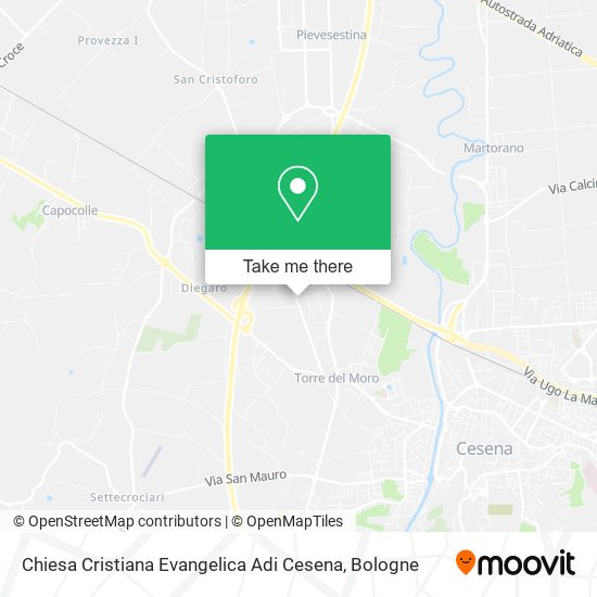 Chiesa Cristiana Evangelica Adi Cesena map