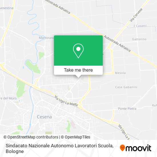 Sindacato Nazionale Autonomo Lavoratori Scuola map