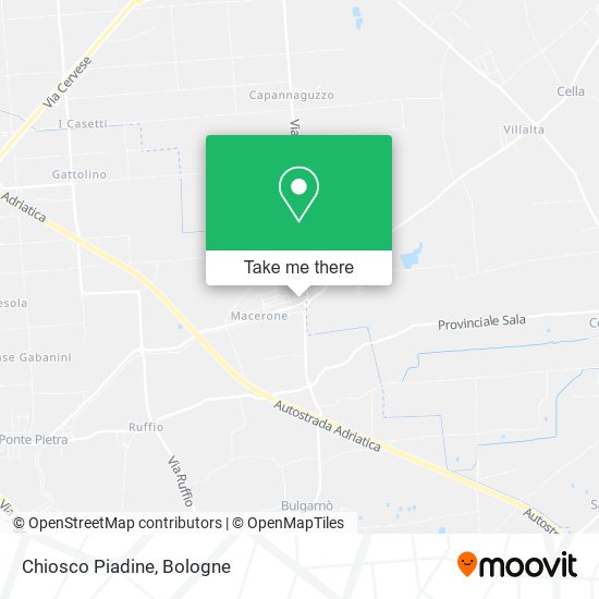 Chiosco Piadine map
